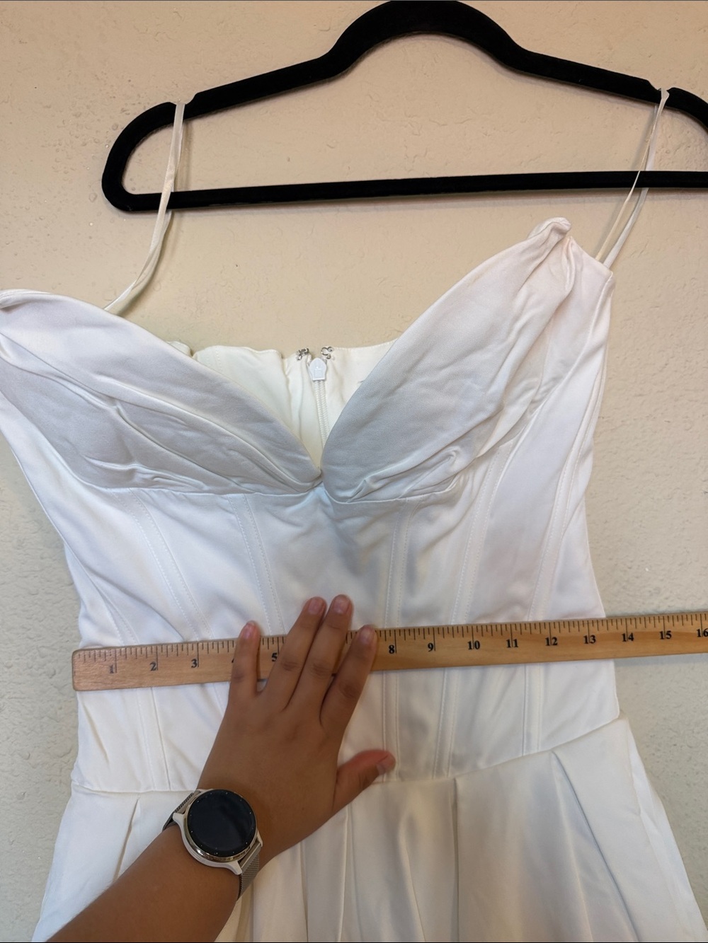 House Of CB M D-DD Lady white strapless midi dress NWOT - Picture 11 of 11